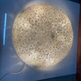 Plafonnier en verre de Murano en forme de fleur extra large par Archimede Seguso, années 1960.