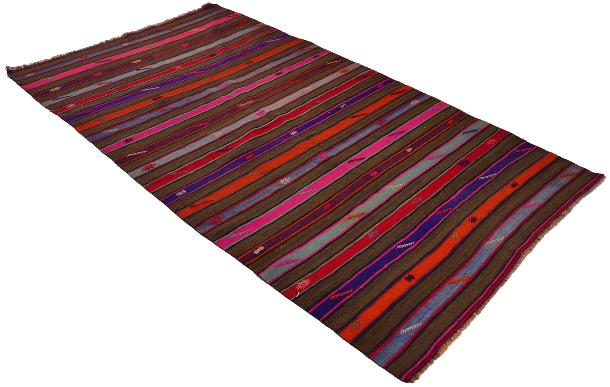 Anatolian handmade kilim rug 282 cm x 157 cm