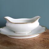 Betoule and Legrand Limoges porcelain sauceboat