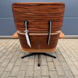 Vitra Eames Lounge Chair XL + Ottoman, Cognac leather & Santos Rosewood