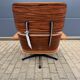 Vitra Eames Lounge Chair XL + Ottoman, Cognac leather & Santos Rosewood
