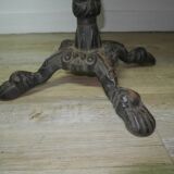 Table with base bistro cast iron quadripode