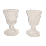 Deux verres de bar anciens