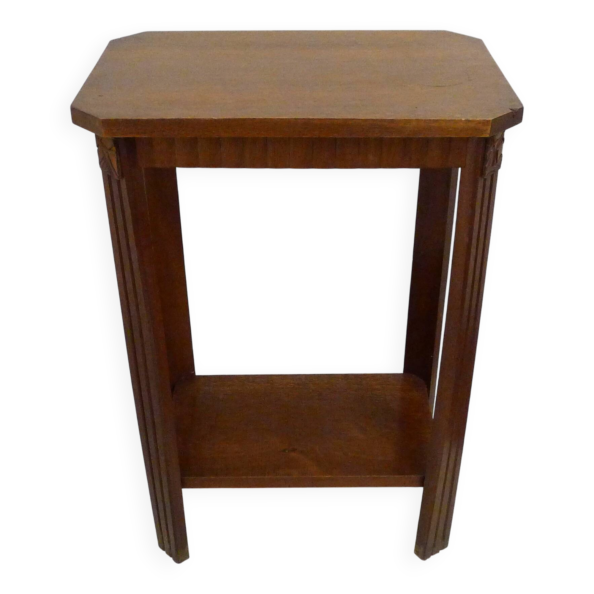 Small wooden Art Deco side table.