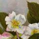 Table HST "Christmas Roses" Flowers Ellébores signed Sylvie Lamboeuf