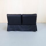 Vintage Leather Sofa on Wheels, 1970s