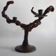 Vintage candlestick in vine shoots of the years 70