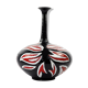 Studio pottery ceramic hand painted glaze vase circa 1970
