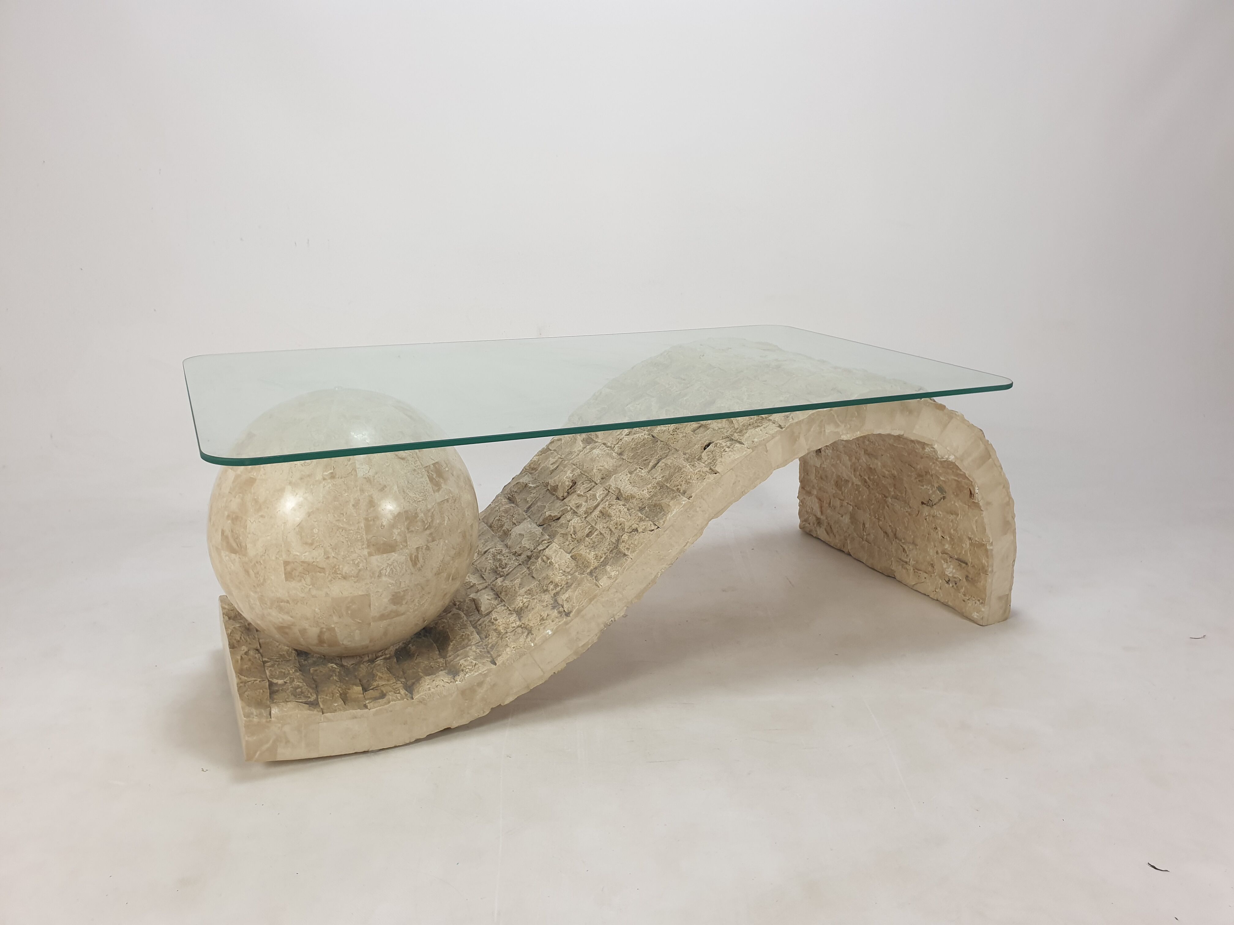 Magnussen Ponte Mactan Stone Coffee Table, 1980s