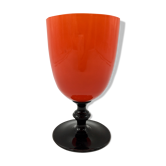 Vase vintage rouge et noir années 70