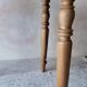 Small round beech drop-leaf table - soft country spirit