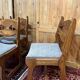 6 Vintage Brutalist Dining Chairs, 1970