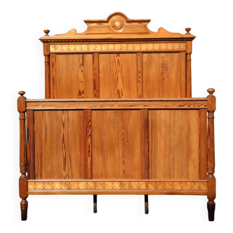 1900 bed in pitch pine 193 x 120