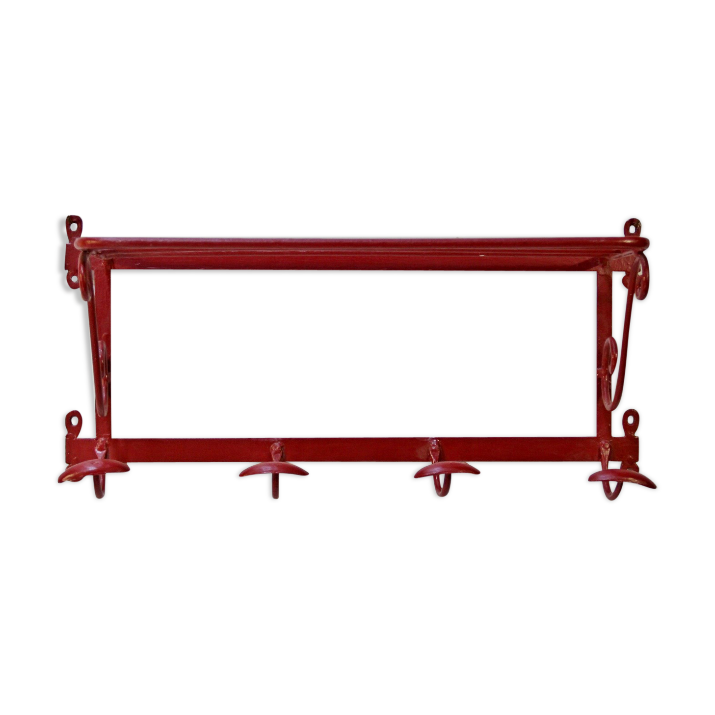 Porte manteau rouge