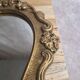 Antique gilded stucco mirror – Louis XV rococo style – 42 cm
