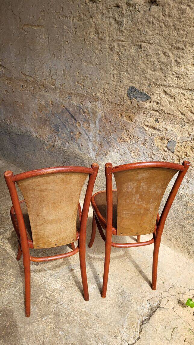 Pair of Art Nouveau Thonet chairs