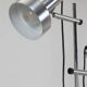 Danish modern design double spot floor lamp / reading lamp / aluminum / 1970s-1980s