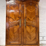 Louis XV cherrywood wardrobe, 19th century