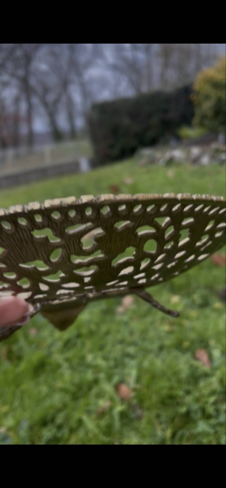 Vintage tamar coupe made in israel – openwork brass and enamel – decorative piece.