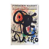Joan Miro (1893-1983), Maeght Foundation, 1973. Original poster printed in lithography