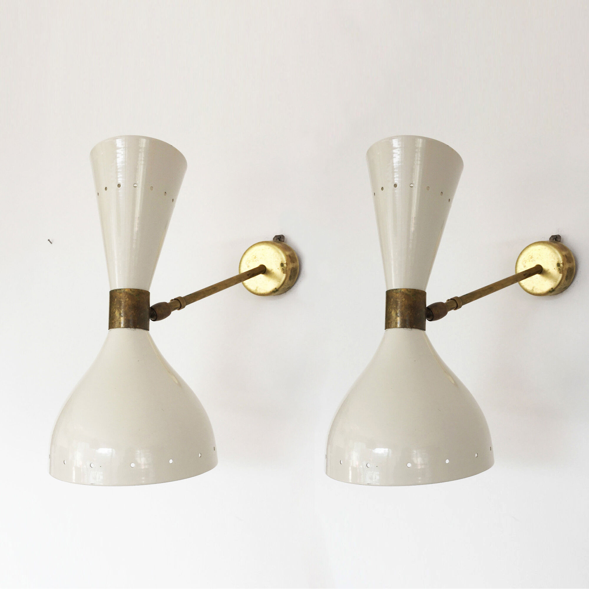 Pair of Italian design sconces 1950