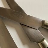 Set of 6 rosewood wood knives Dumas Thiers 1950