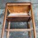 1950s Art Deco solid wood shelf with drawer