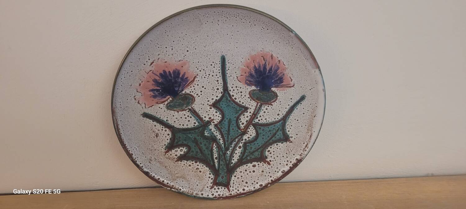 Assiettes Felix Céram Vallauris 60's