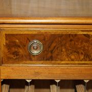 Flamed walnut sideboard for 36 bottles with drawer
