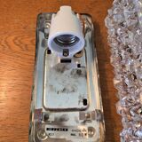 Erco wall lamp in pressed glass - vintage design from the 70s