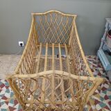 Rattan cot