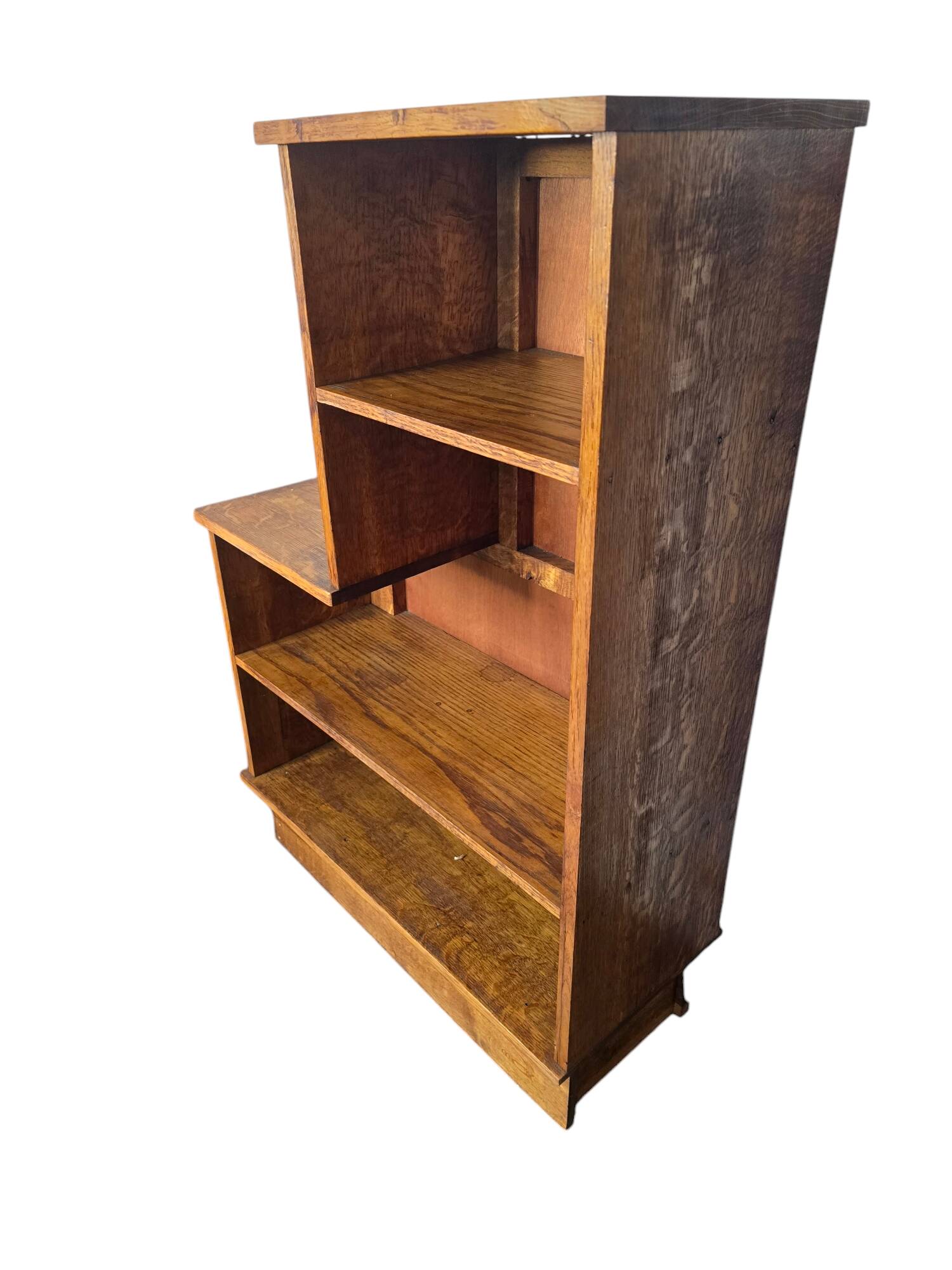 Pair of 1960s solid oak bookcases