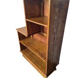 Pair of 1960s solid oak bookcases