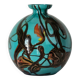 Vintage Czech multicoloured blown glass ball vase