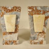 Pair of marble bookends