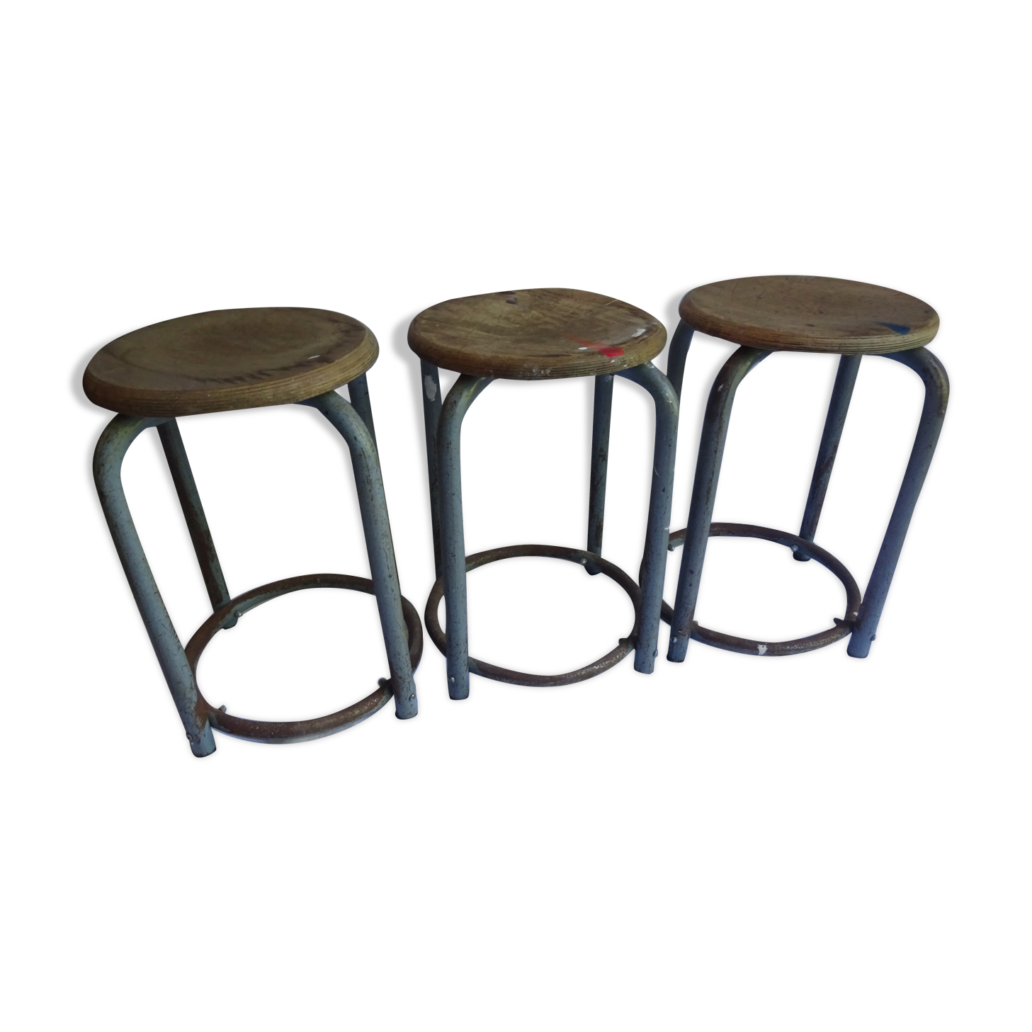 Vintage workshop stools