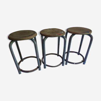 Vintage workshop stools