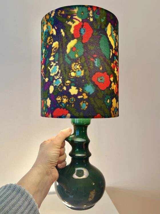 Atmospheric table lamp - cable-free - upcycled from Jopeko vase
