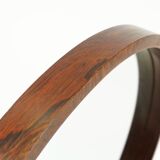 Large danish modern wall mirror with rosewood frame 1960s