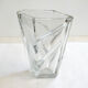 Crystal vase, triangle relief