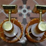 Vintage resin wall appliques