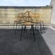 Set de 6 chaises en métal et rotin par michaël thonet