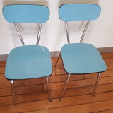 Lot of 2 Peugeot formica chairs