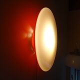 ARTEMIDE 1980 oval design wall light by Patrick Jouin orange/white 1
