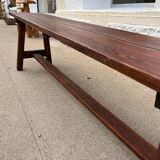 Raw wood bench