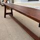 Raw wood bench