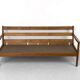 3-Seater Senator Sofa in Leather and Teak by Ole Wanscher for Cado, 1977