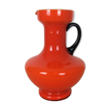 Vase verre orange 70's