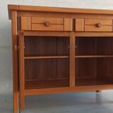 Elm sideboard Maison Regain, 80's