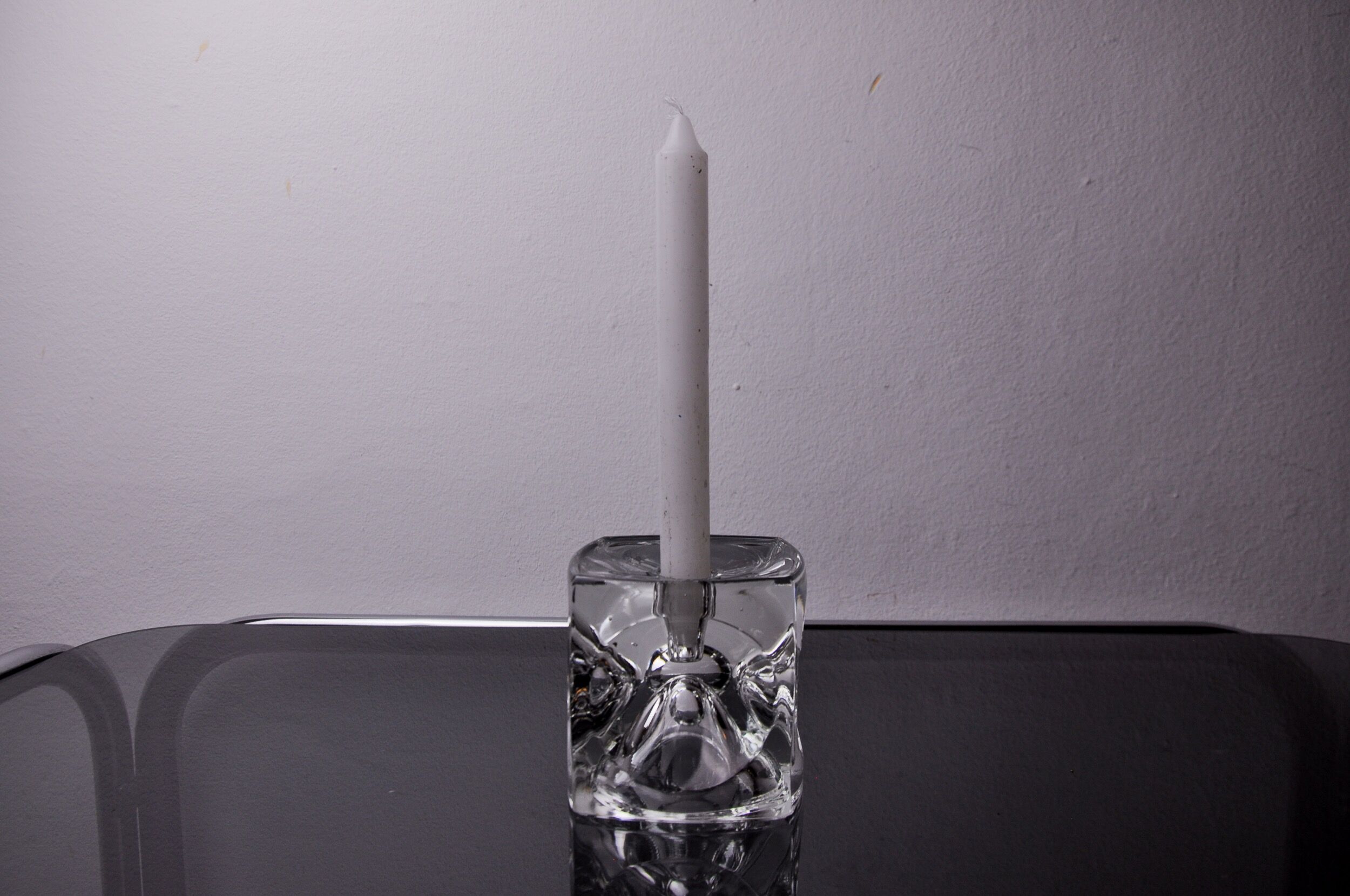 Ice cube candlesticks by Peill & Putzler, Germany, 1970